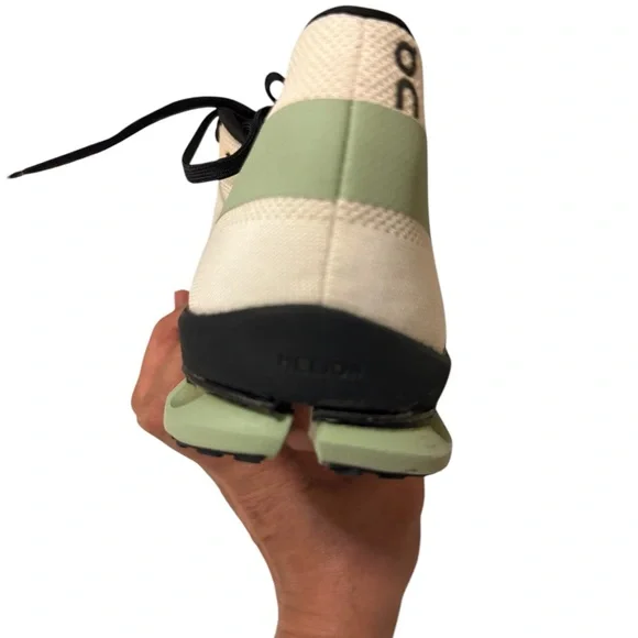 ON Men CLOUDFLASH 2 Sneakers, White/Black/Green - Picture 4 of 13